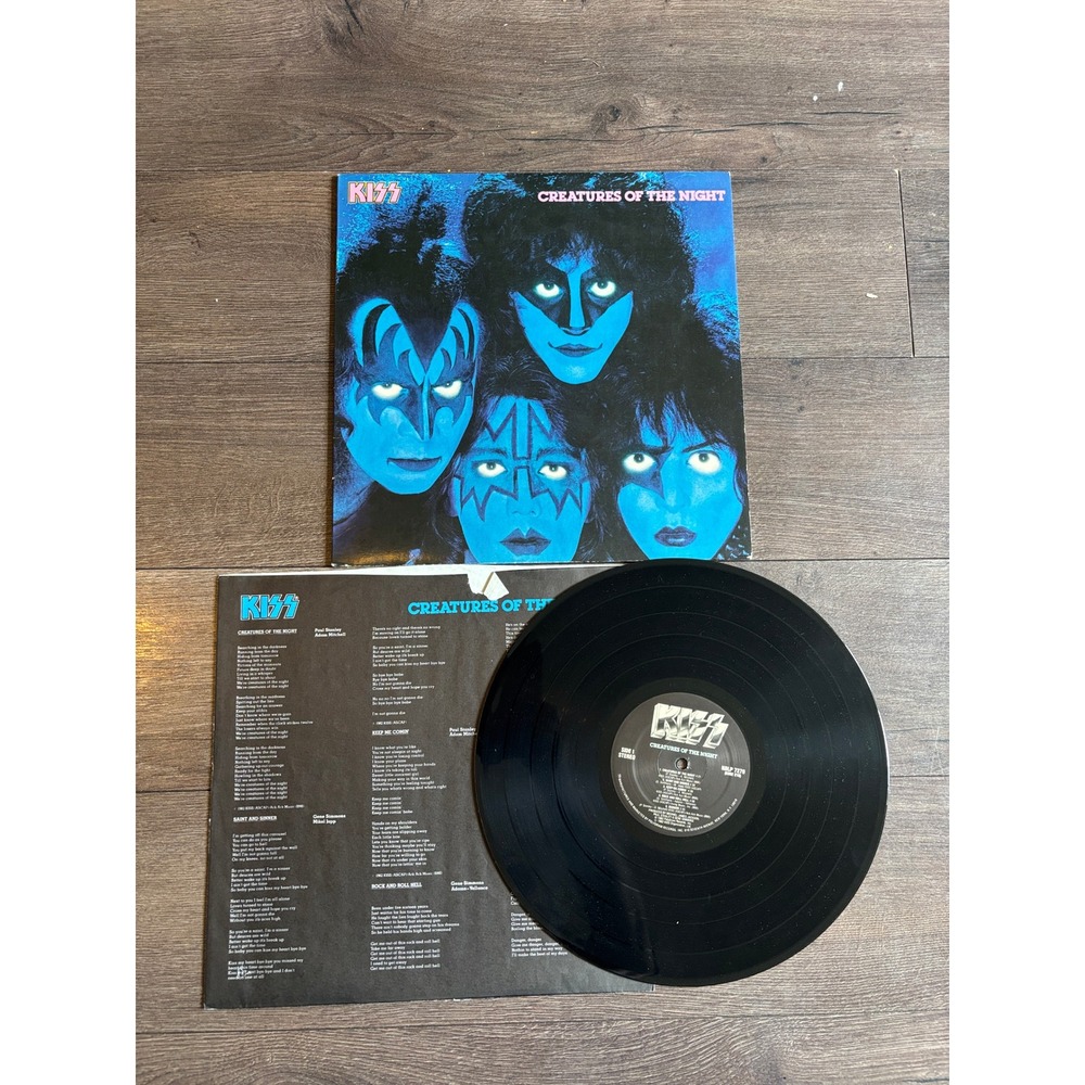 KISS Creatures of the Night Vinyl LP 1982 Casablanca NBLP 7270 Original Inner